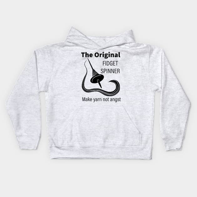 The Original Fidget Spinner Kids Hoodie by CarynsCreations